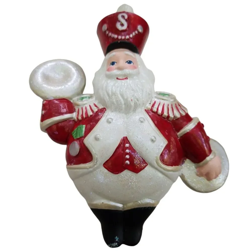 Vintage Santa Ornaments Christmas‎ Music Instruments Holiday Decorations Crafts